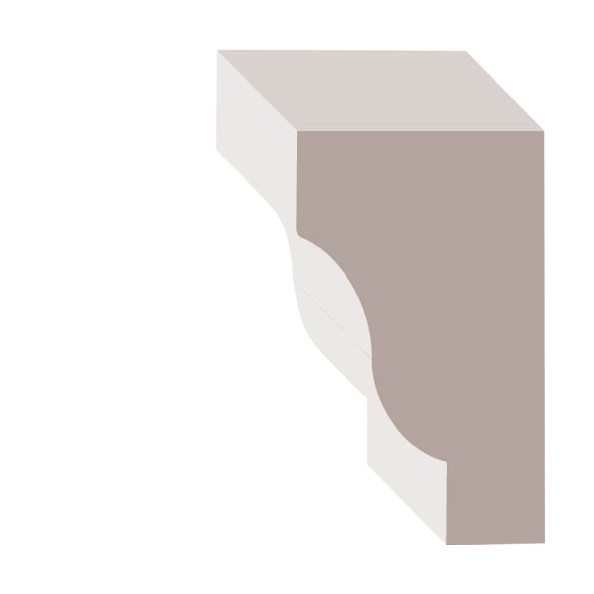 Primed MDF Crown - 3/4-in x 1-1/4-in - Price / ft