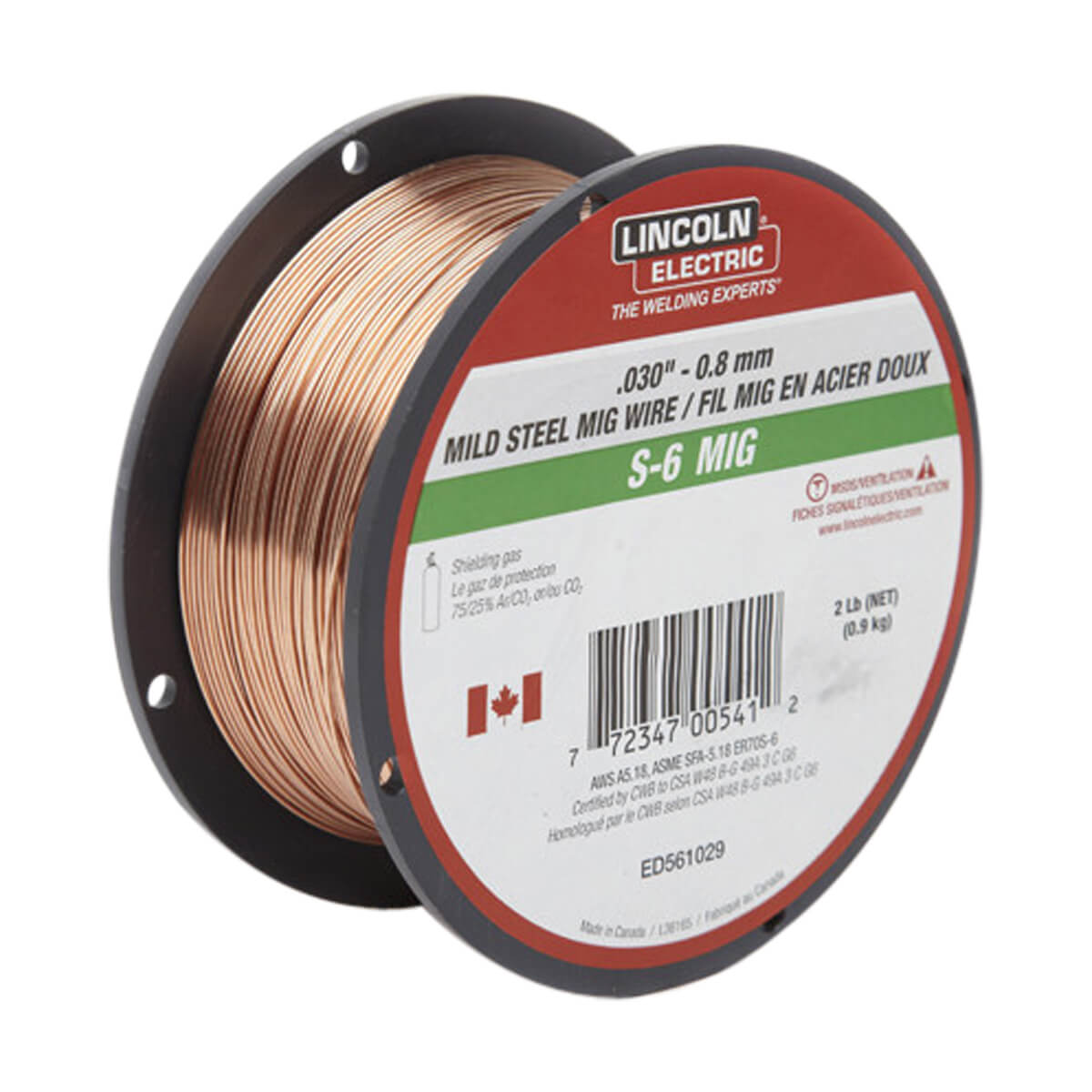 Lincoln Mig Wire S-6 - .030 2 lb ED561029