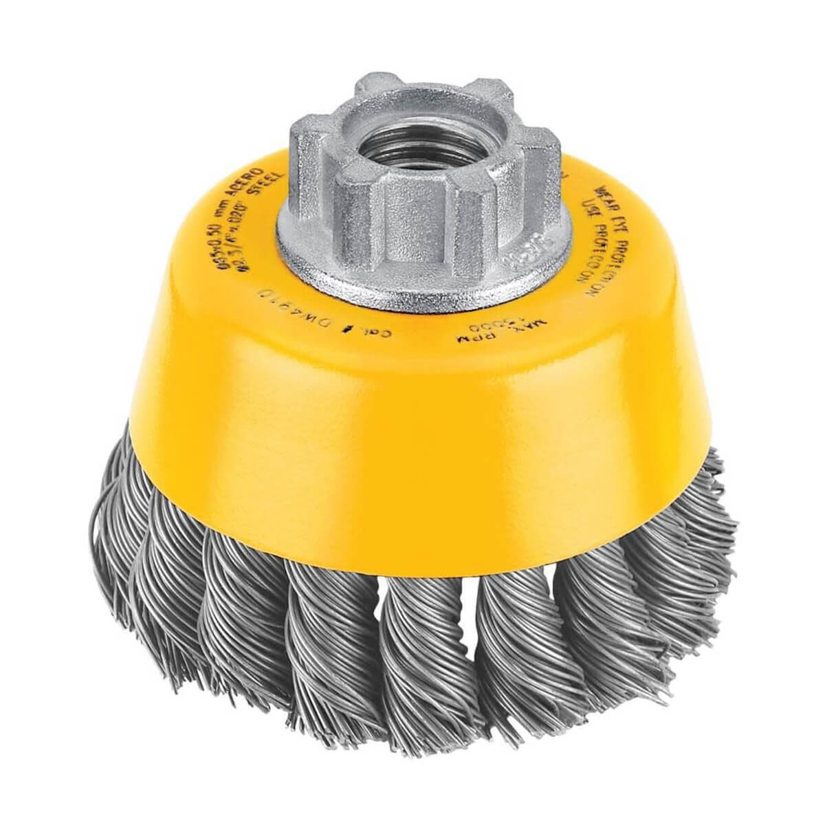 DEWALT 11 Knotted Cup Brush - 3-in x 5/8-in