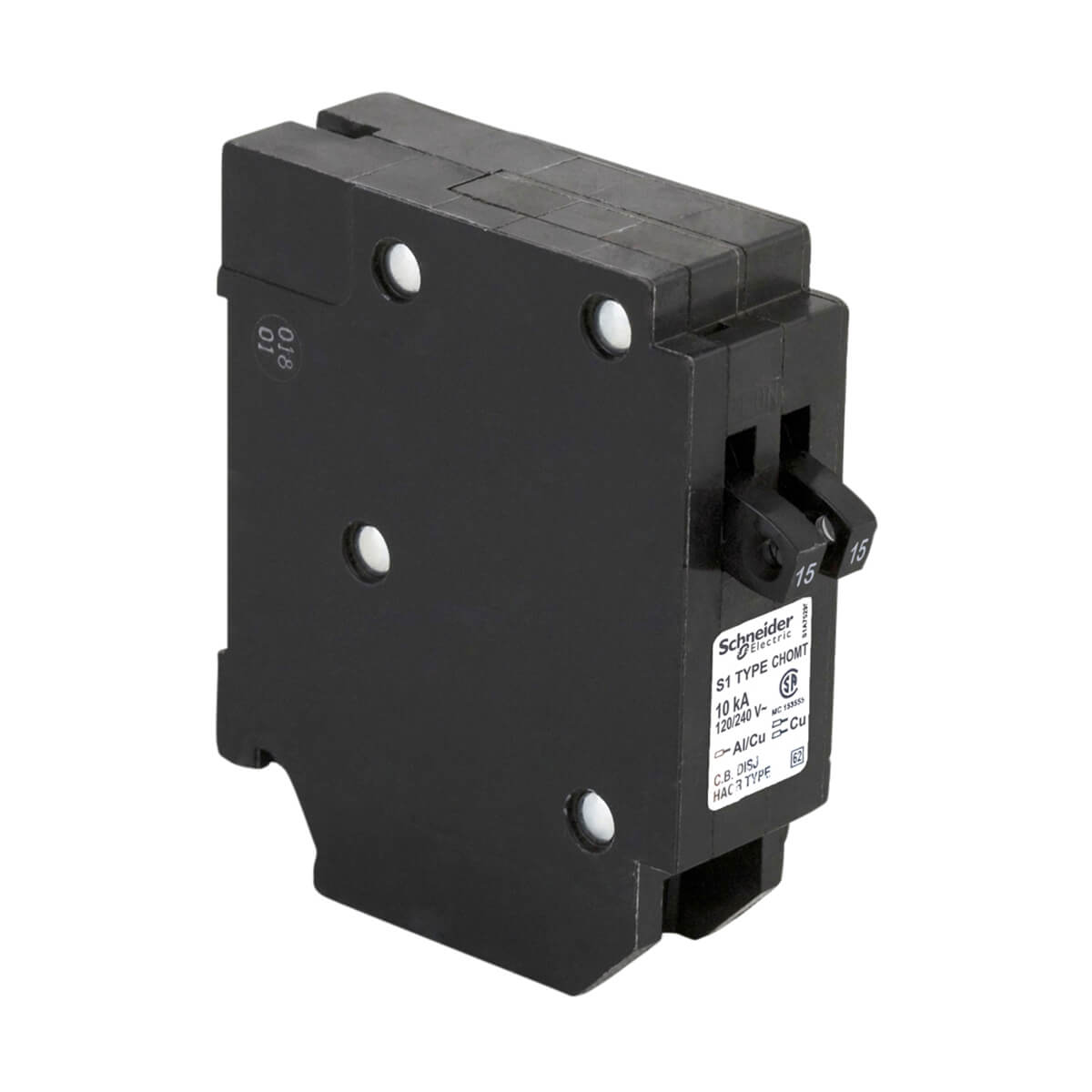 Homeline Single Pole 15-15 Amp Tandem Plug-On Circuit Breaker Homeline Single Pole 15-15 Amp Tandem Plug-On Circuit Breaker