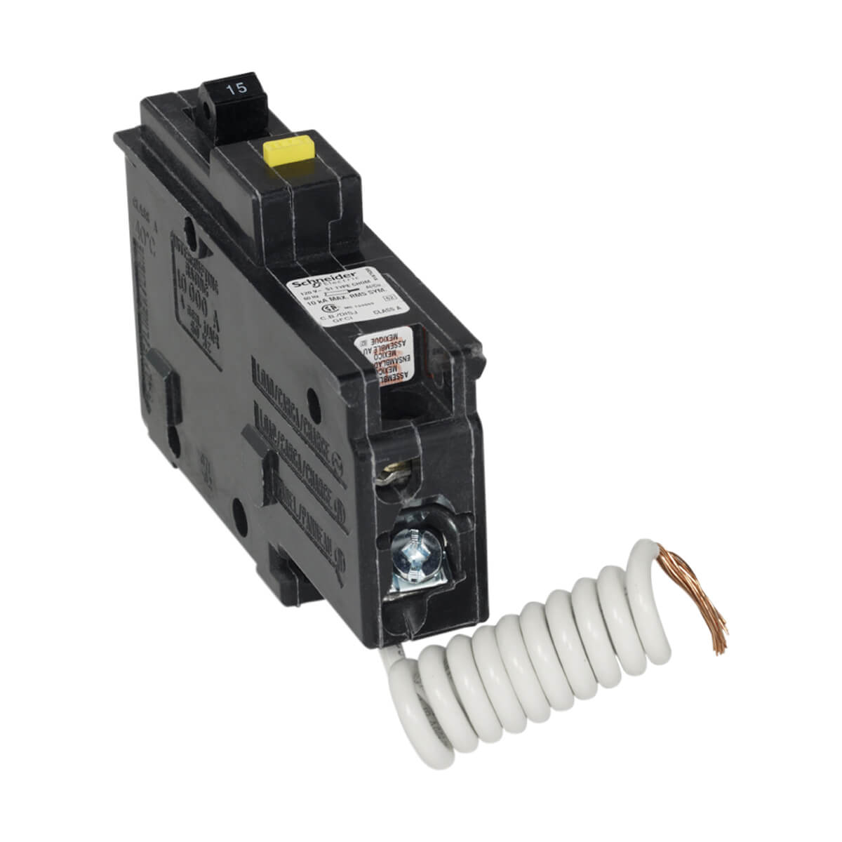 Homeline Single Pole 15 Amp Ground Fault (GFCI) Plug-On Circuit Breaker Homeline Single Pole 15 Amp Ground Fault (GFCI) Plug-On Circuit Breaker