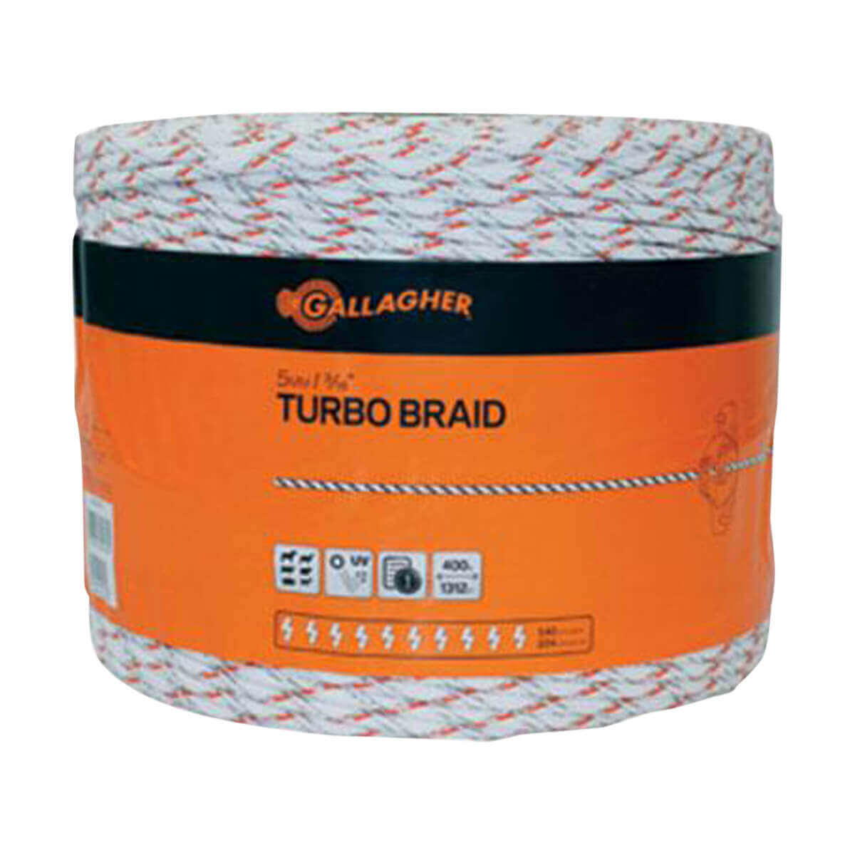 Gallagher 5mm Turbo Equine Electric Braid - 200 m