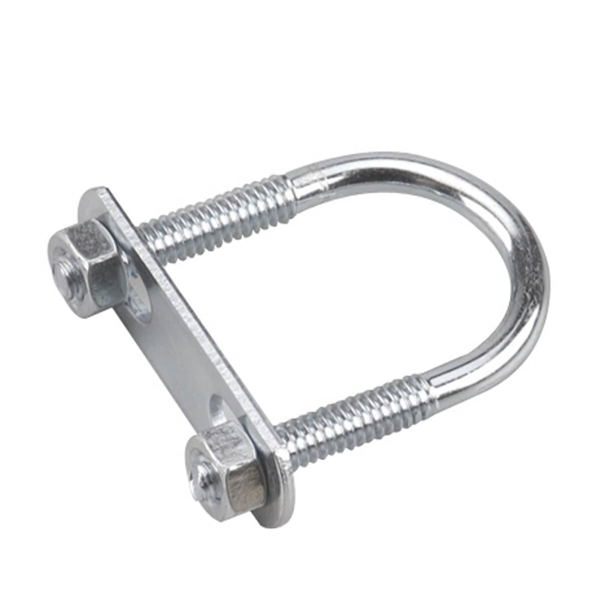 U-Bolt with Plate & Nut - 1/4-in x 2-in x 1-7/64-in U-Bolt with Plate & Nut - 1/4-in x 2-in x 1-7/64-in