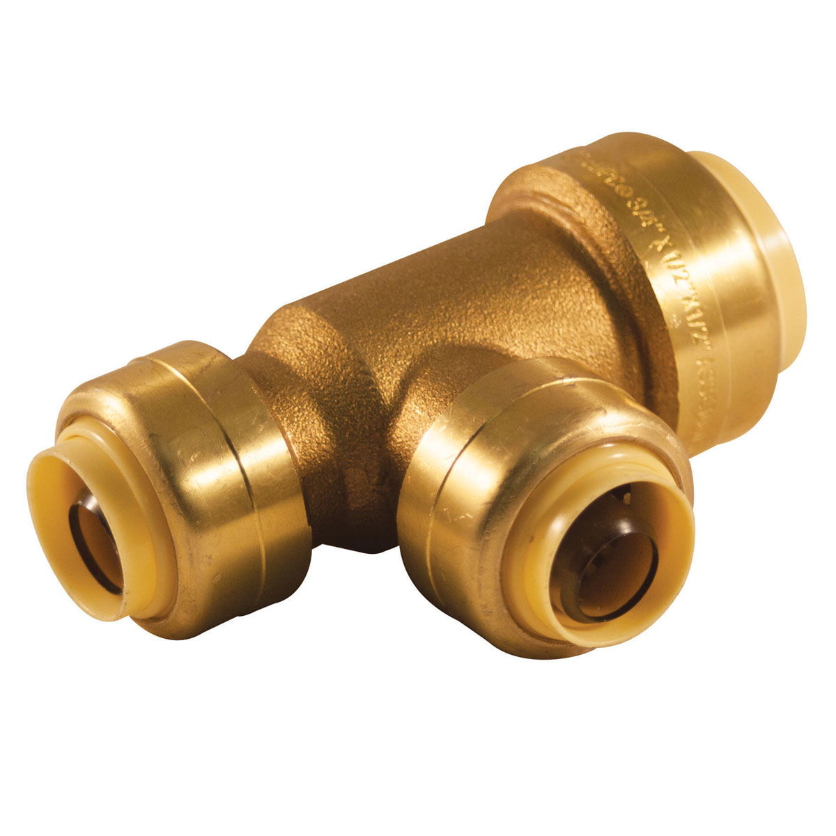 Push Fit Reducing Tee - 3/4-in x 3/4-in x 1/2-in Push Fit Reducing Tee - 3/4-in x 3/4-in x 1/2-in
