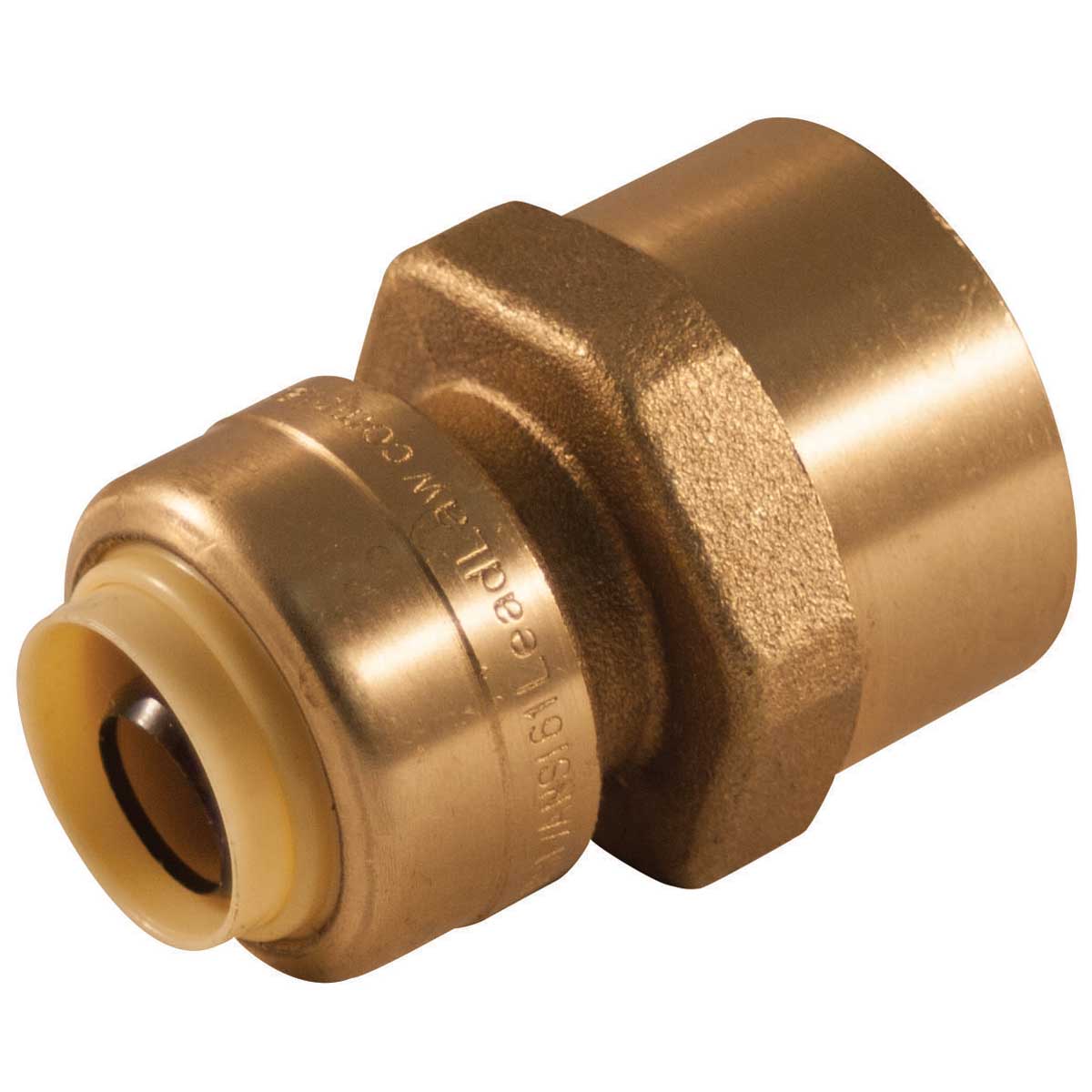 Push Fit Reducing Adapter - 1/2-in - P - x 3/4-in - F Push Fit Reducing Adapter - 1/2-in - P - x 3/4-in - F