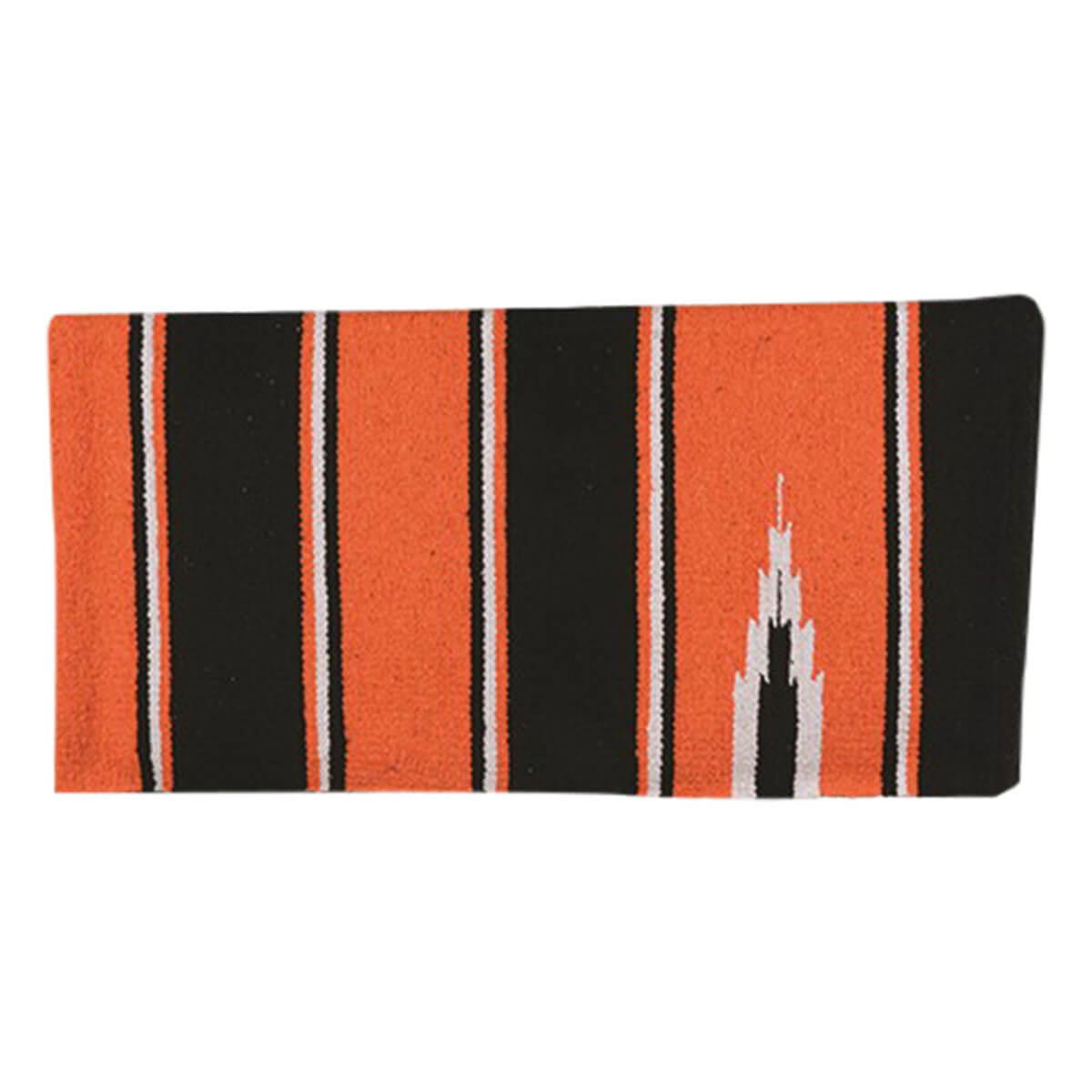 Sierra Navajo Saddle Blanket - Orange/Black