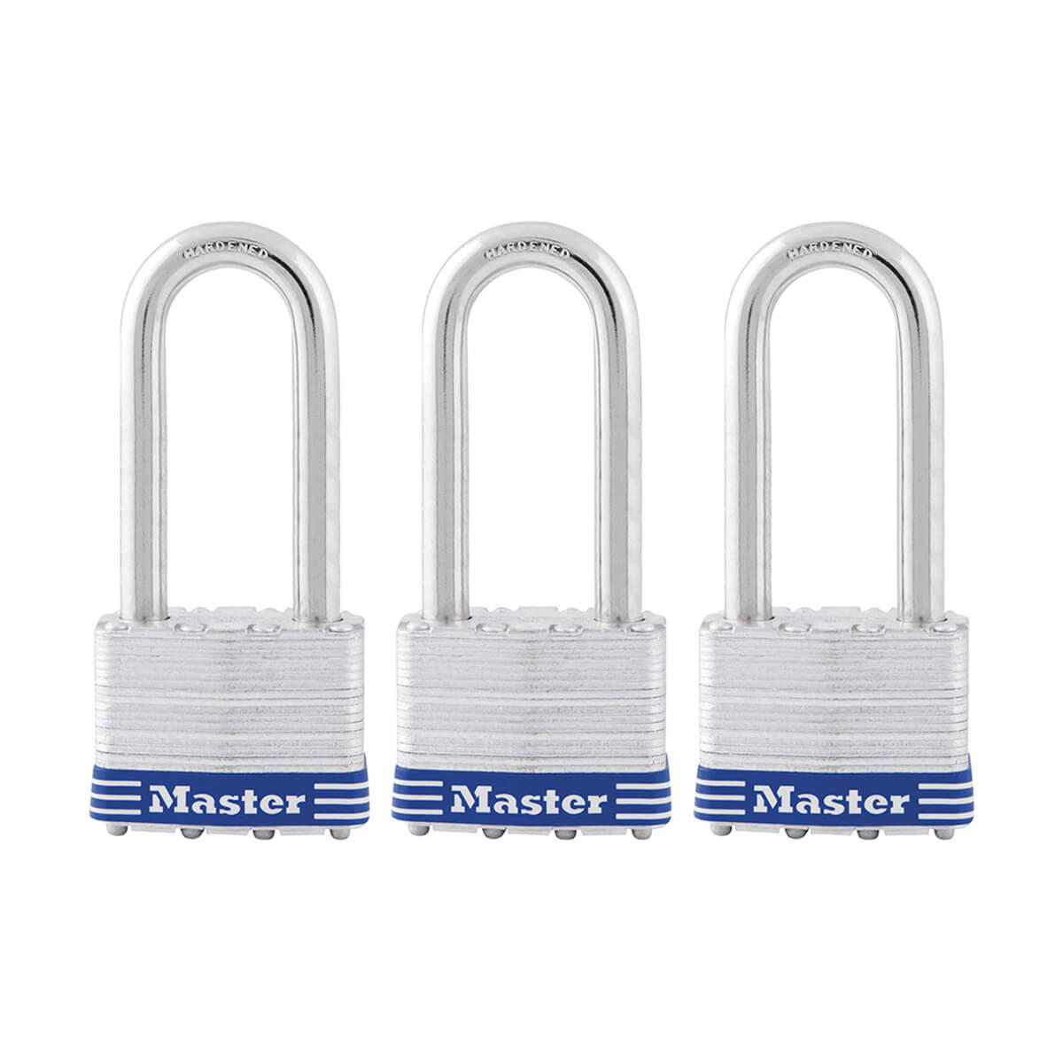 Laminated Steel Padlock - 2-1/2-in - 3 Pack