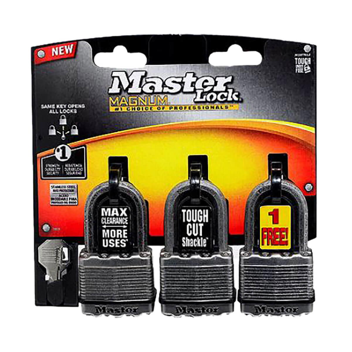 2-in Keyed Padlocks - 3 Pack