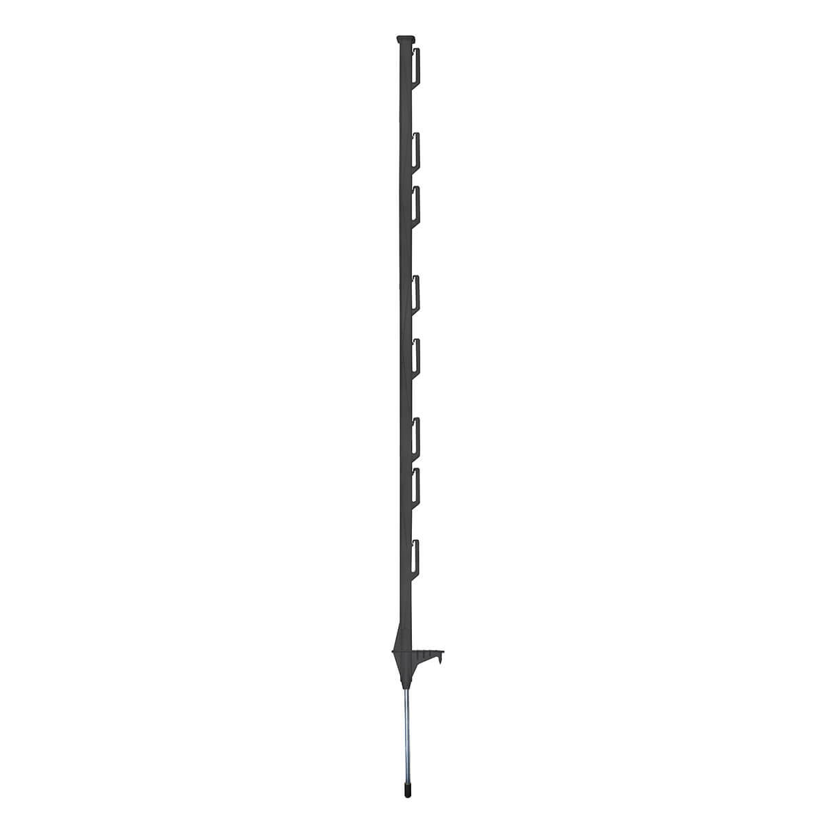 Power Wizard Step-In Electric Fence Poly Post - Black - 48-in