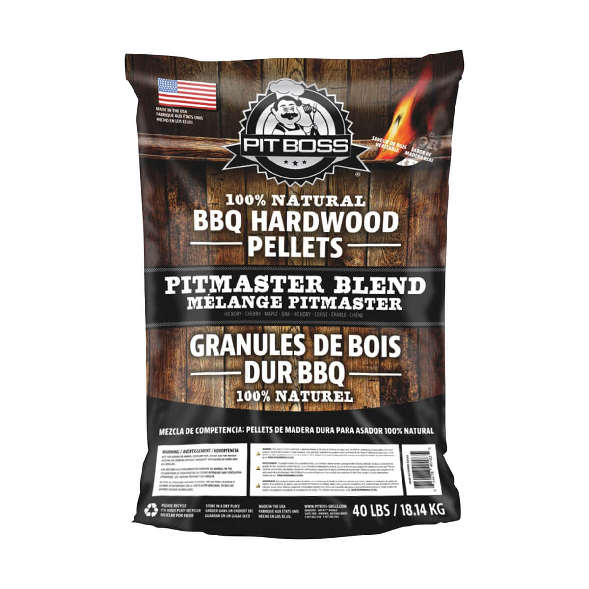 Pit Boss Pit Master Blend Wood Pellet - 40 lb
