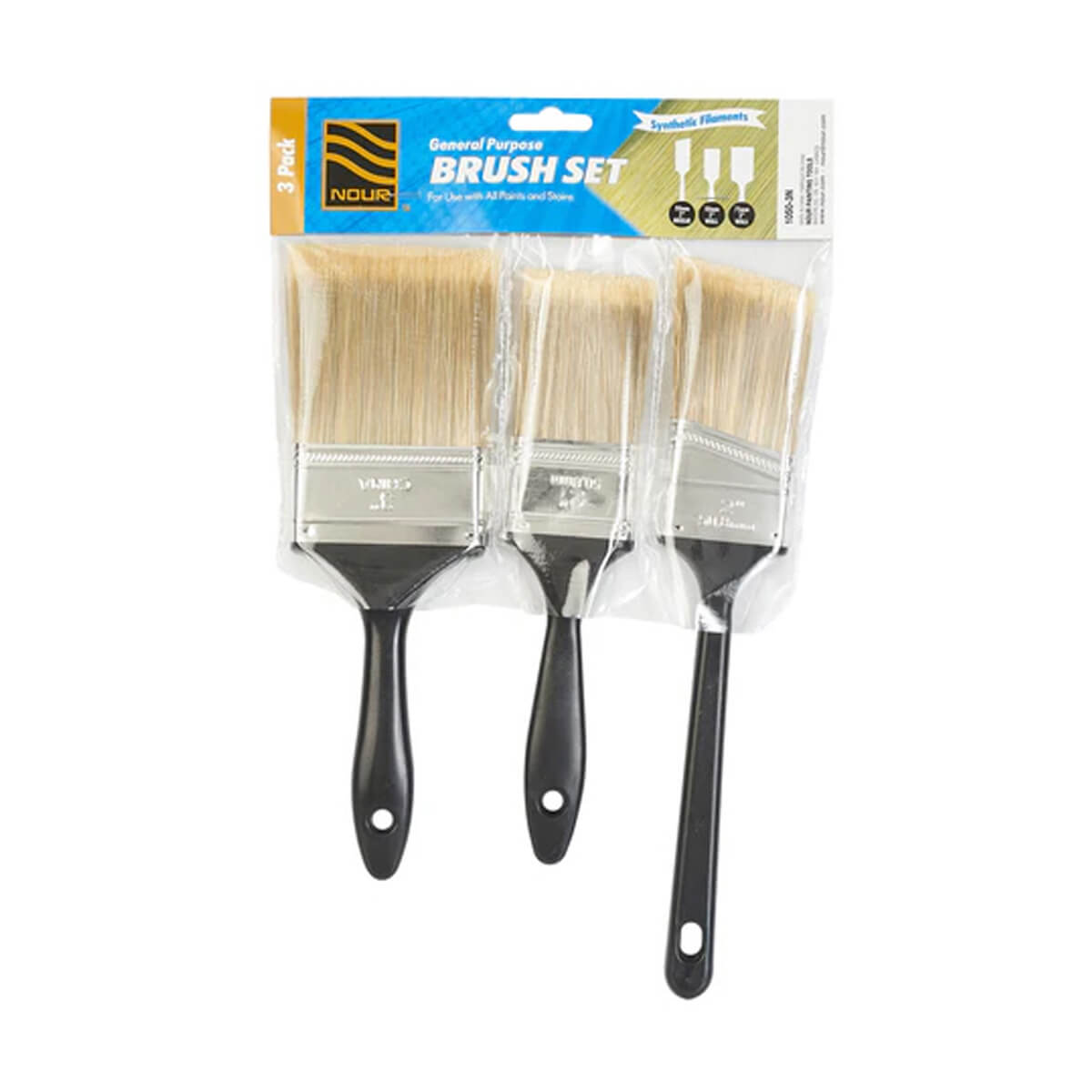 Nour 3 Pack Brush Set