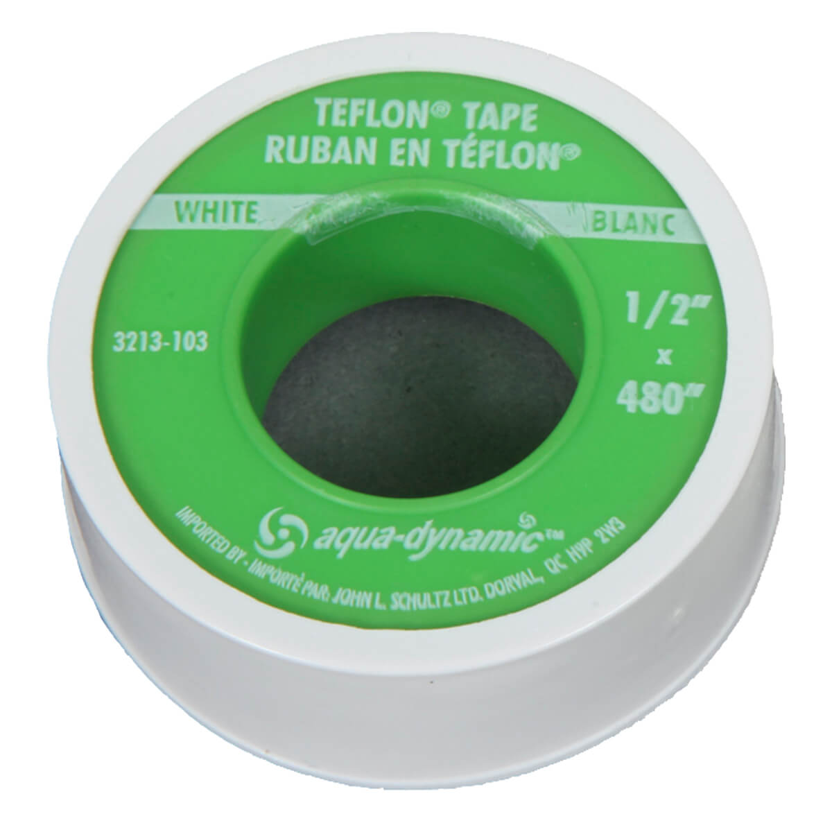 Thread Seal Teflon Tape - 1/2-in x 480-in - White