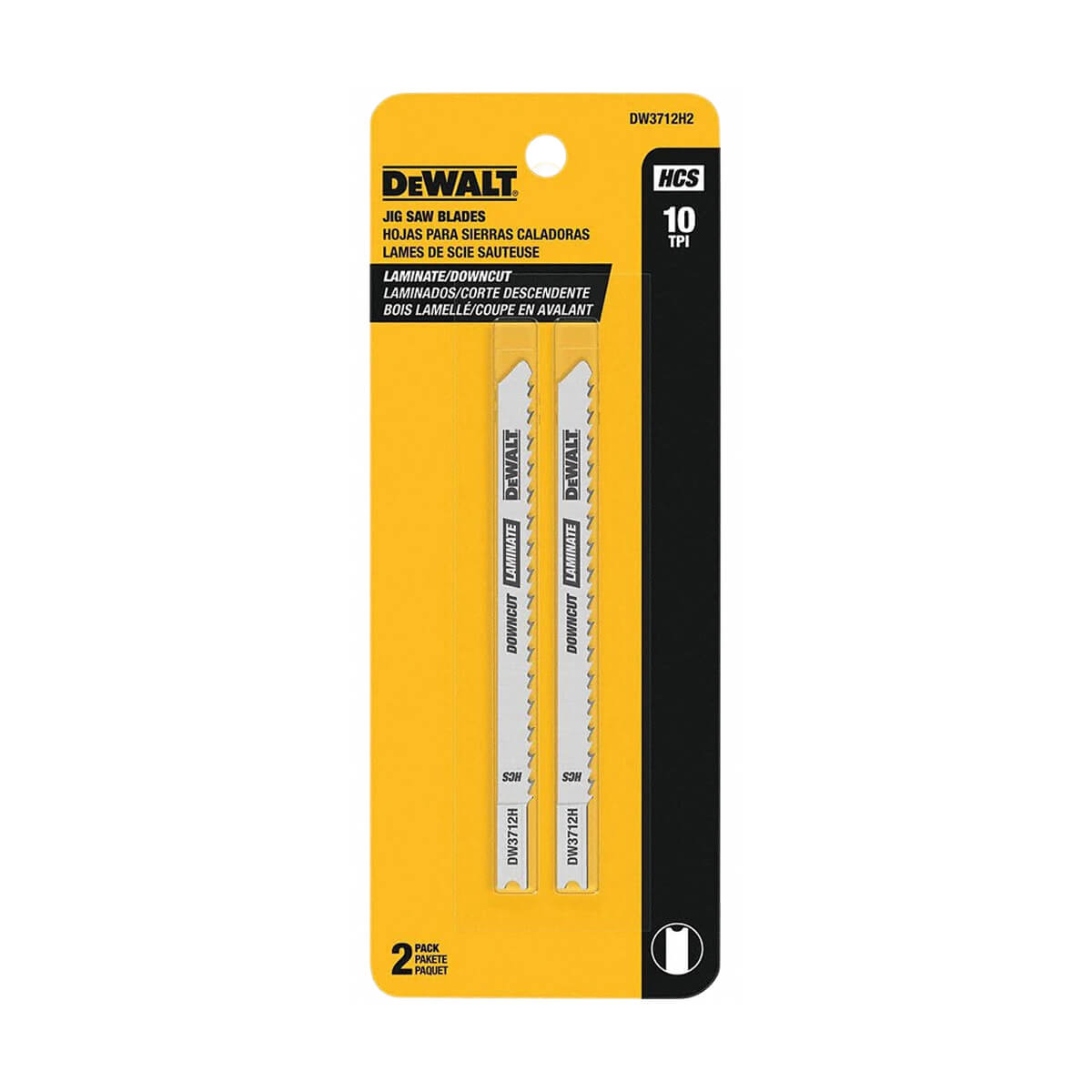 DEWALT LAMINATE DOWN CUTTING U SHANK JIG SAW BLADE - 4-in - 2 Pack