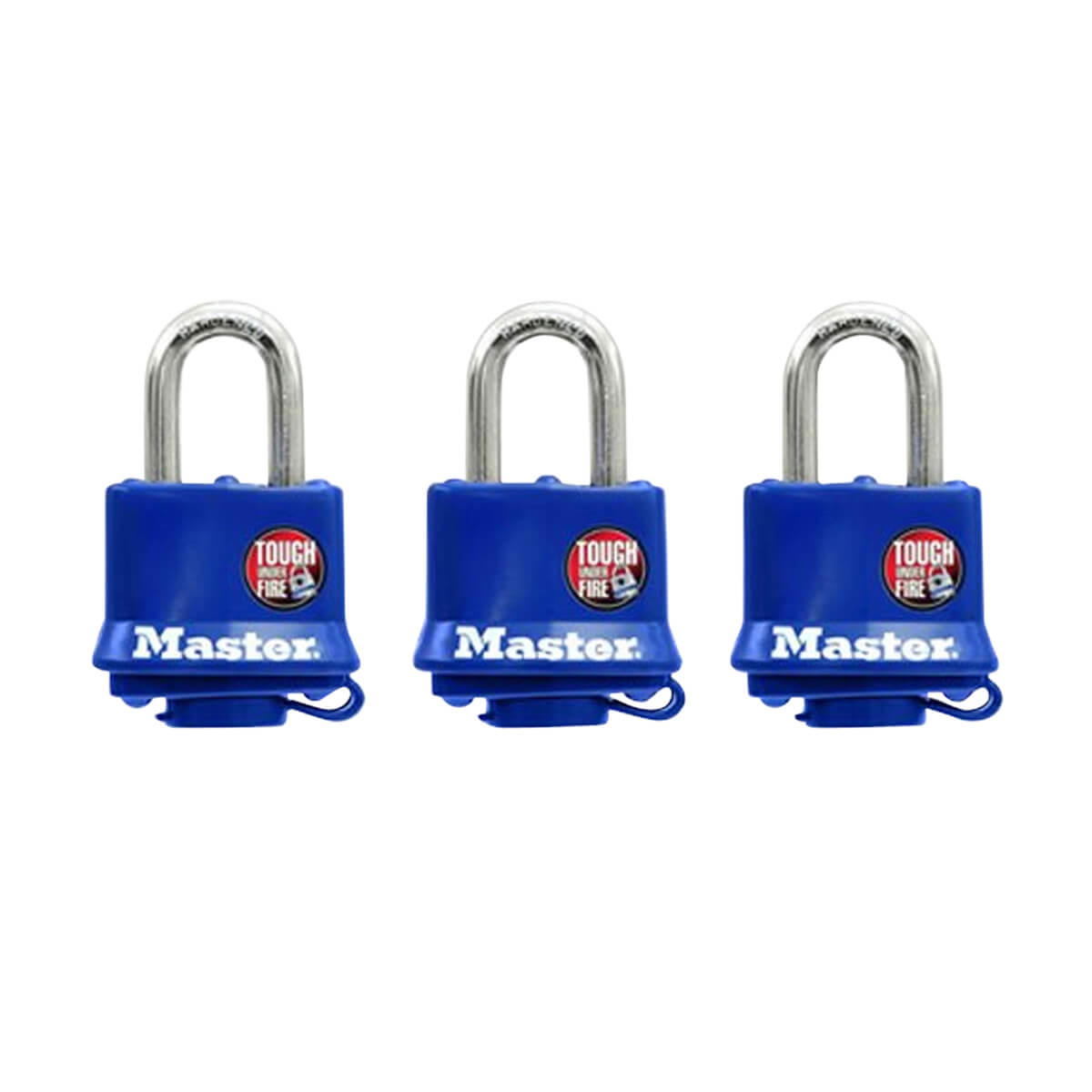 Laminated Padlocks with Blue Thermoplastic Shell - No 312TRI