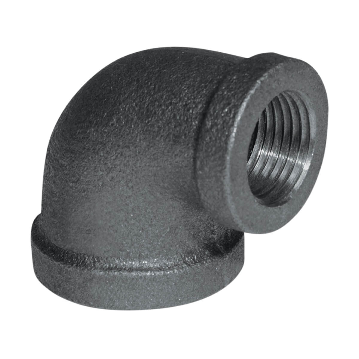 Fitting Black Iron 90° Reducing Elbow - 1-in x 3/4-in