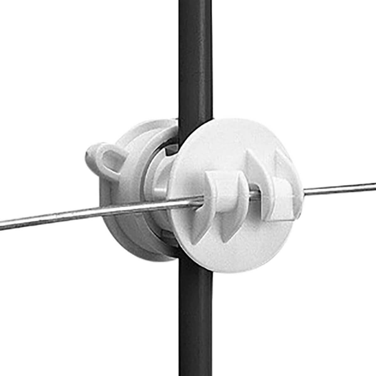 Gallagher Rod Post Screw On Claw Electric Fence Insulator - 25 pack